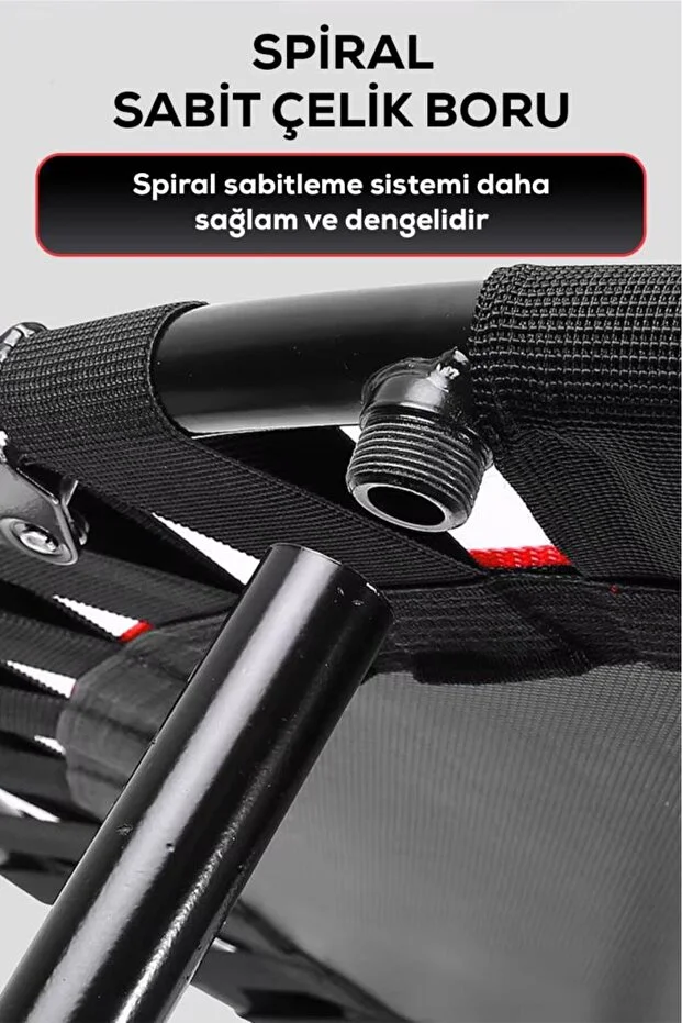 DEMPOWER 250 KG Taşıma Kapasiteli 130x125 cm Katlanabilir Destekli Trambolin